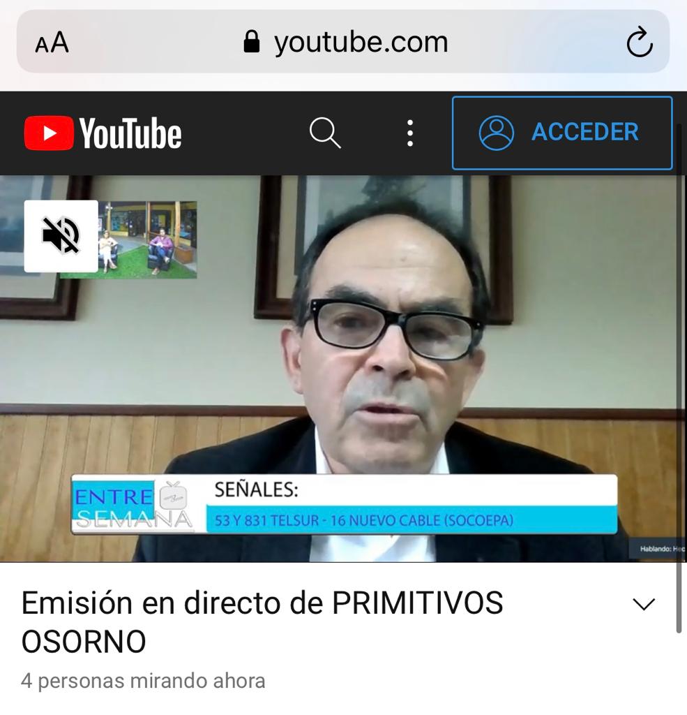 Entrevista de Presidente ARMASUR en Canal Primitivos.