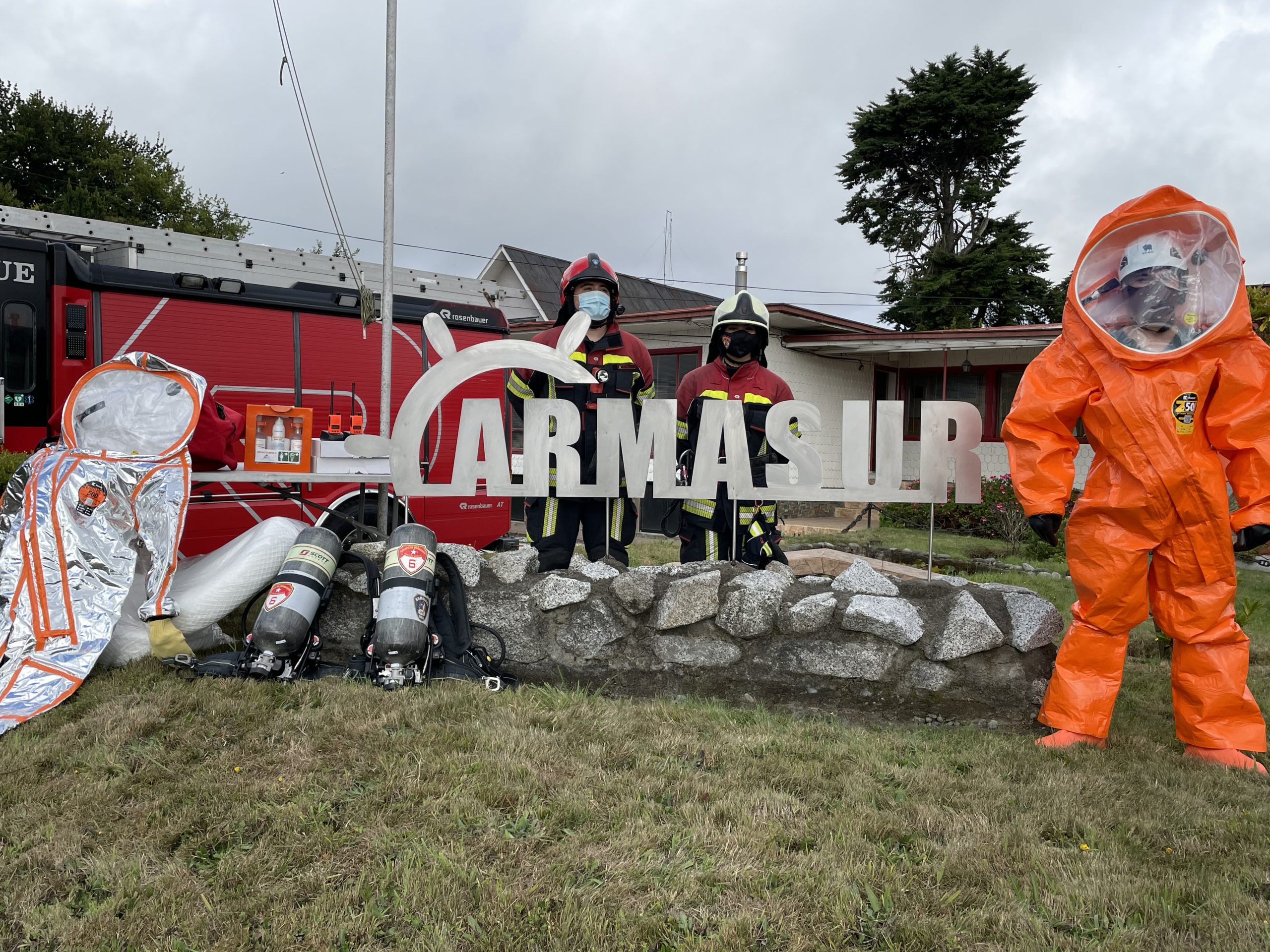 ARMASUR y sus empresas asociadas, entregan equipamiento a Sexta Compañía de Bomberos.